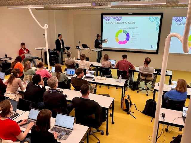 AI-HED team presenting at U!REKA Connects 2025 in Helsinki